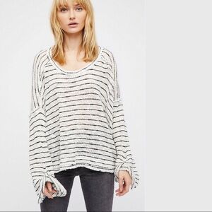 Striped free people sweater